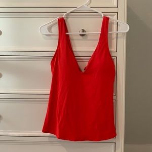 Robin Piccone red swim top